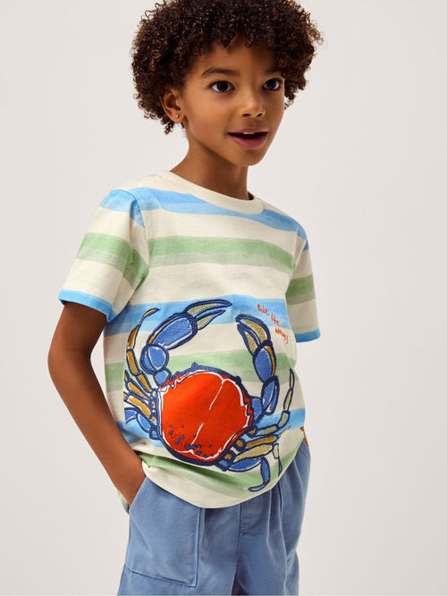 Monsoon Blue Crab Stripe T-Shirt image 1