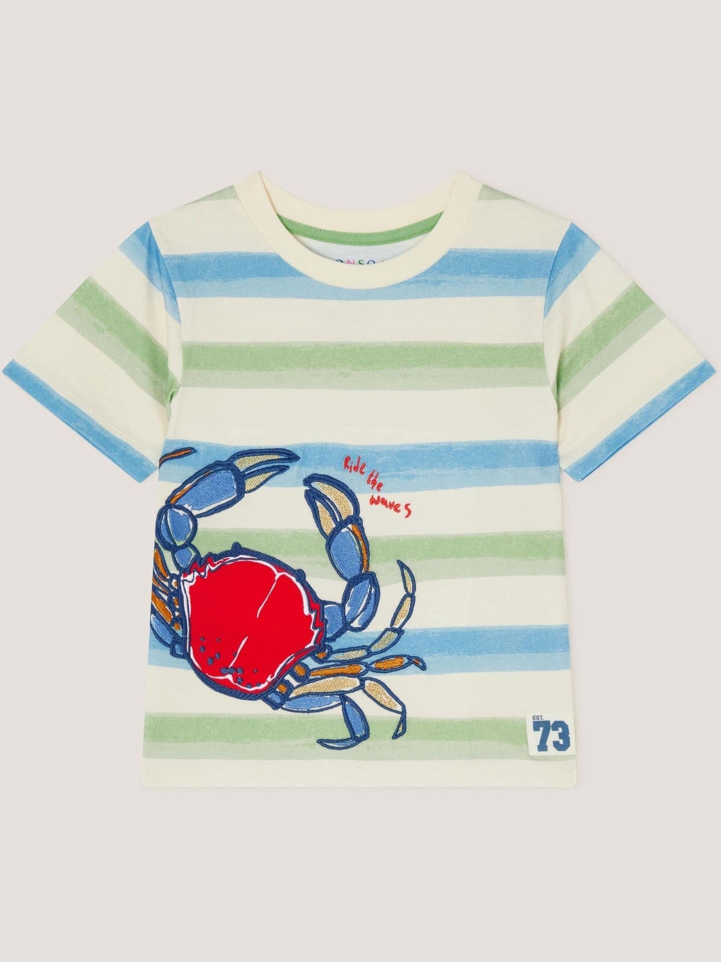Monsoon Blue Crab Stripe T-Shirt image 2