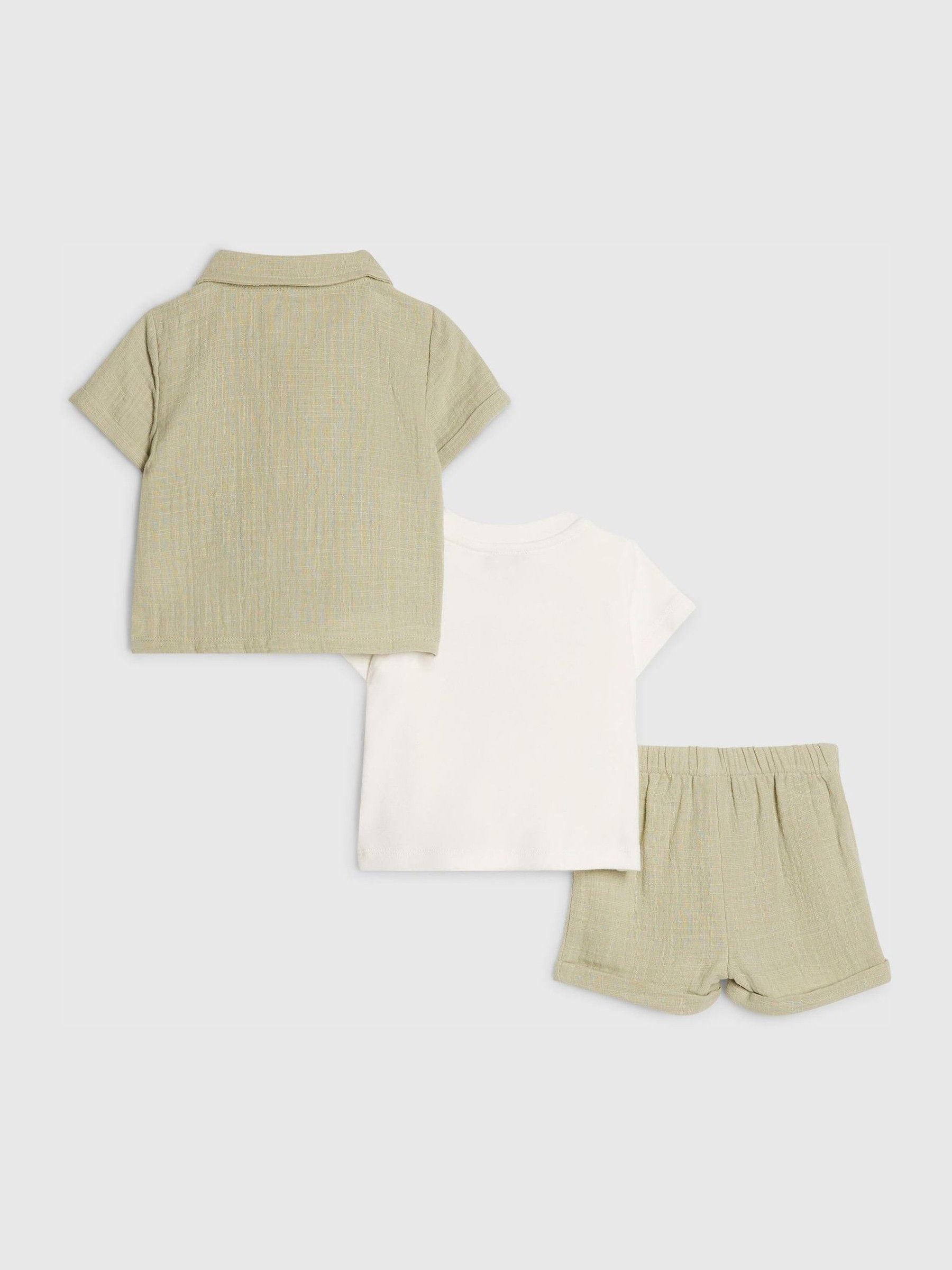 River Island Green Abbie Rosie Snacks T-Shirt & Shorts Set image 2