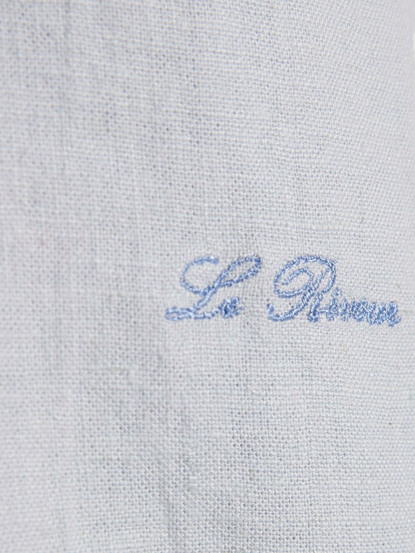 River Island Blue Short Sleeve Linen Shirt & Shorts Set image 4