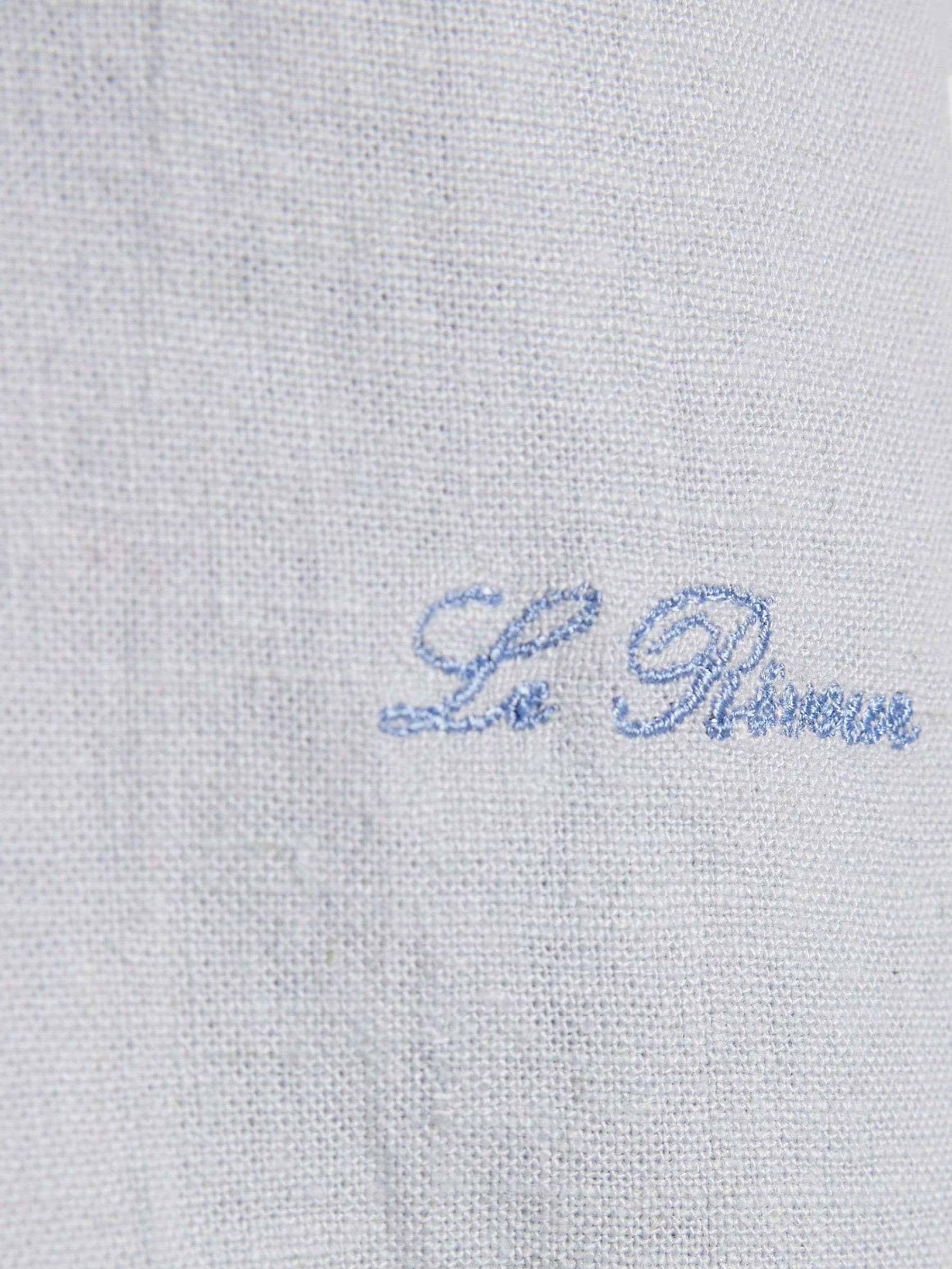 River Island Blue Short Sleeve Linen Shirt & Shorts Set image 4