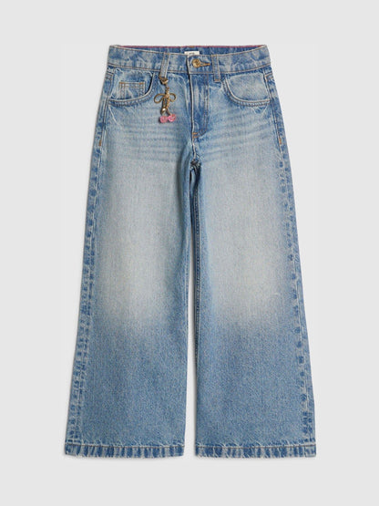 Dsiney Kidz - River Island Blue Wide Fit Light Wash Jeans image 1