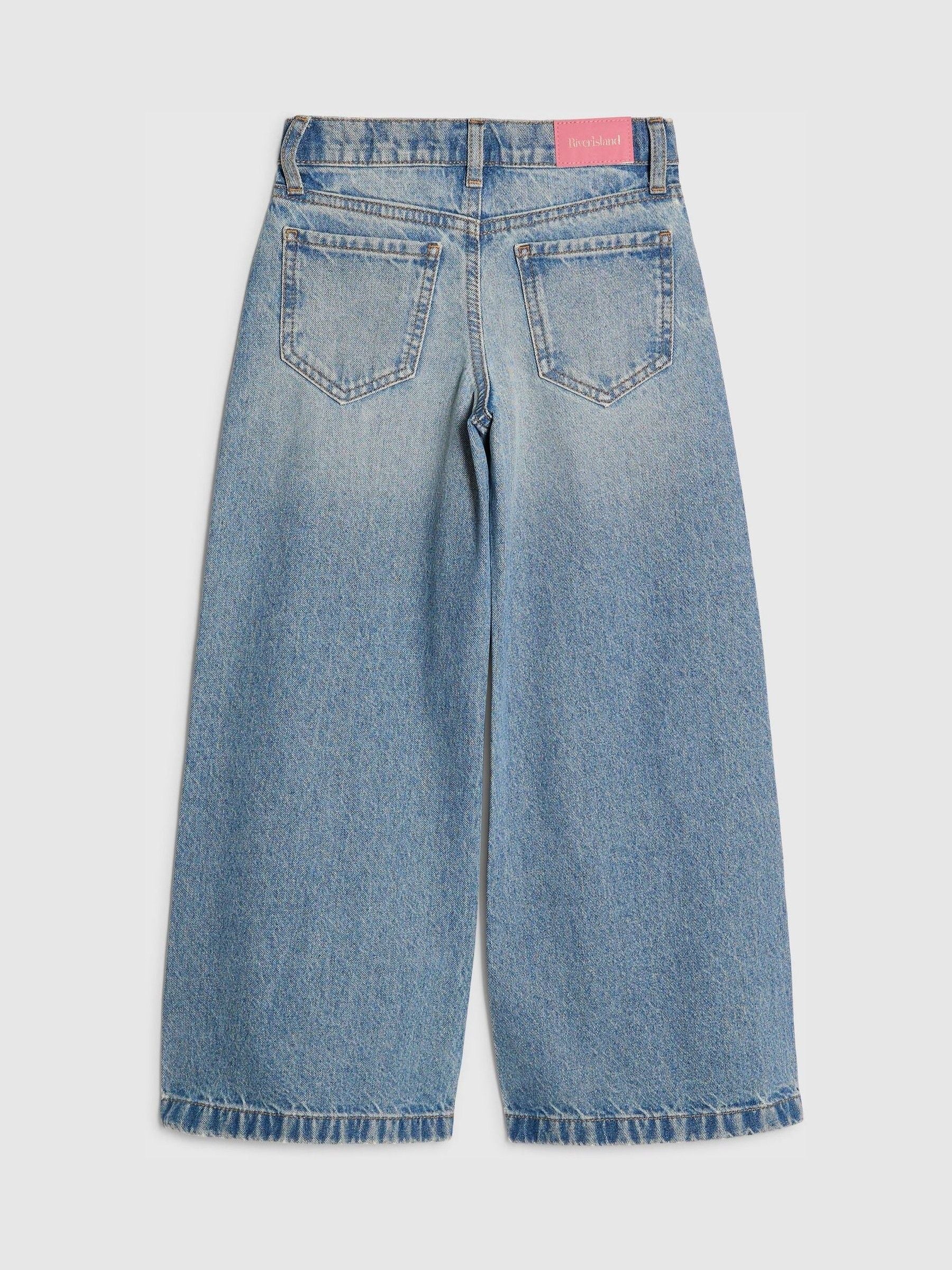Dsiney Kidz - River Island Blue Wide Fit Light Wash Jeans image 2