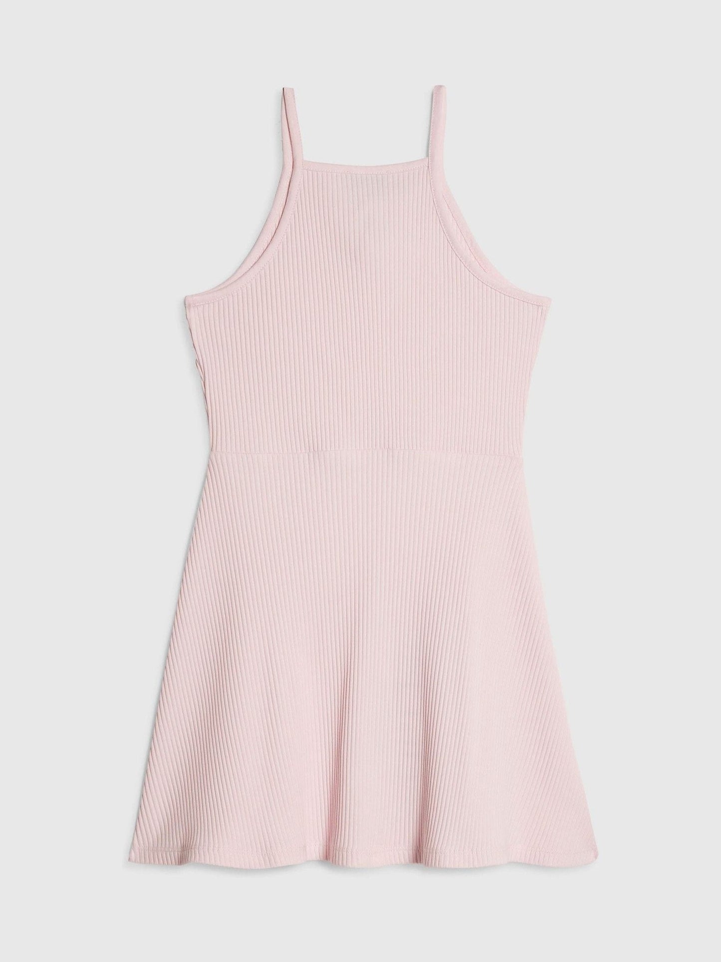 River Island Pink Halter Rib Dress image 2