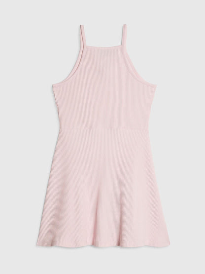 River Island Pink Halter Rib Dress image 2