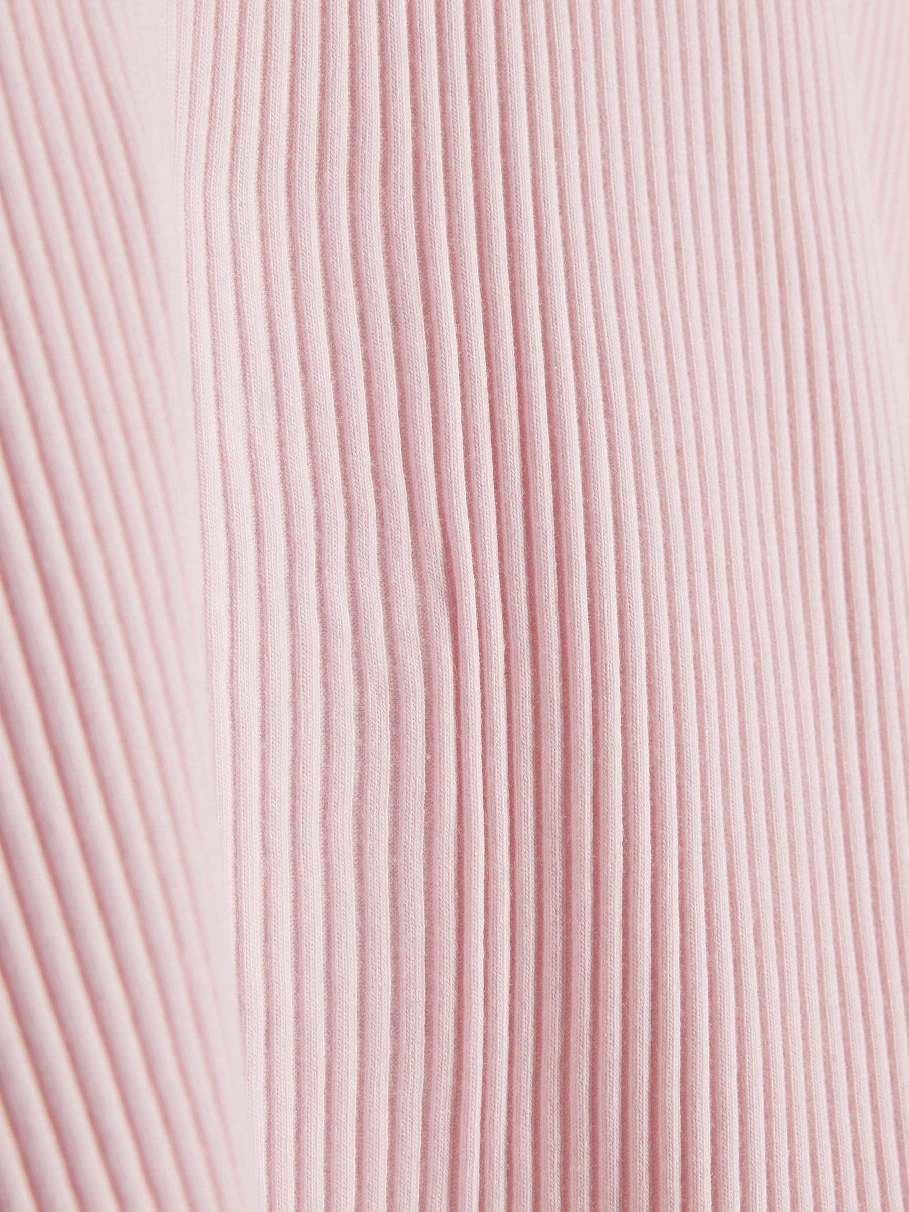 River Island Pink Halter Rib Dress image 3