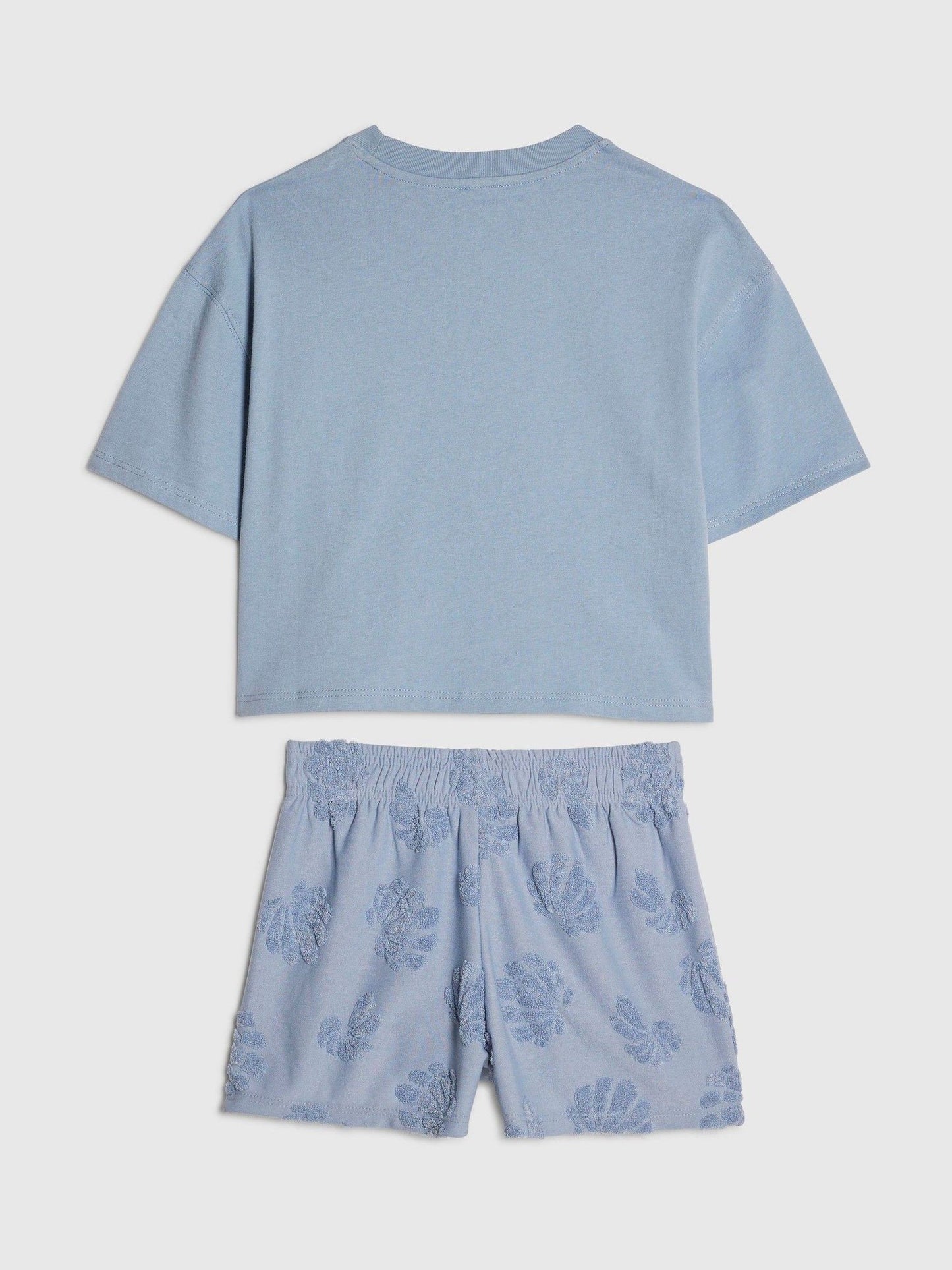 Dsiney Kidz - River Island Blue Shell T-Shirt & Towelling Shorts Set image 2