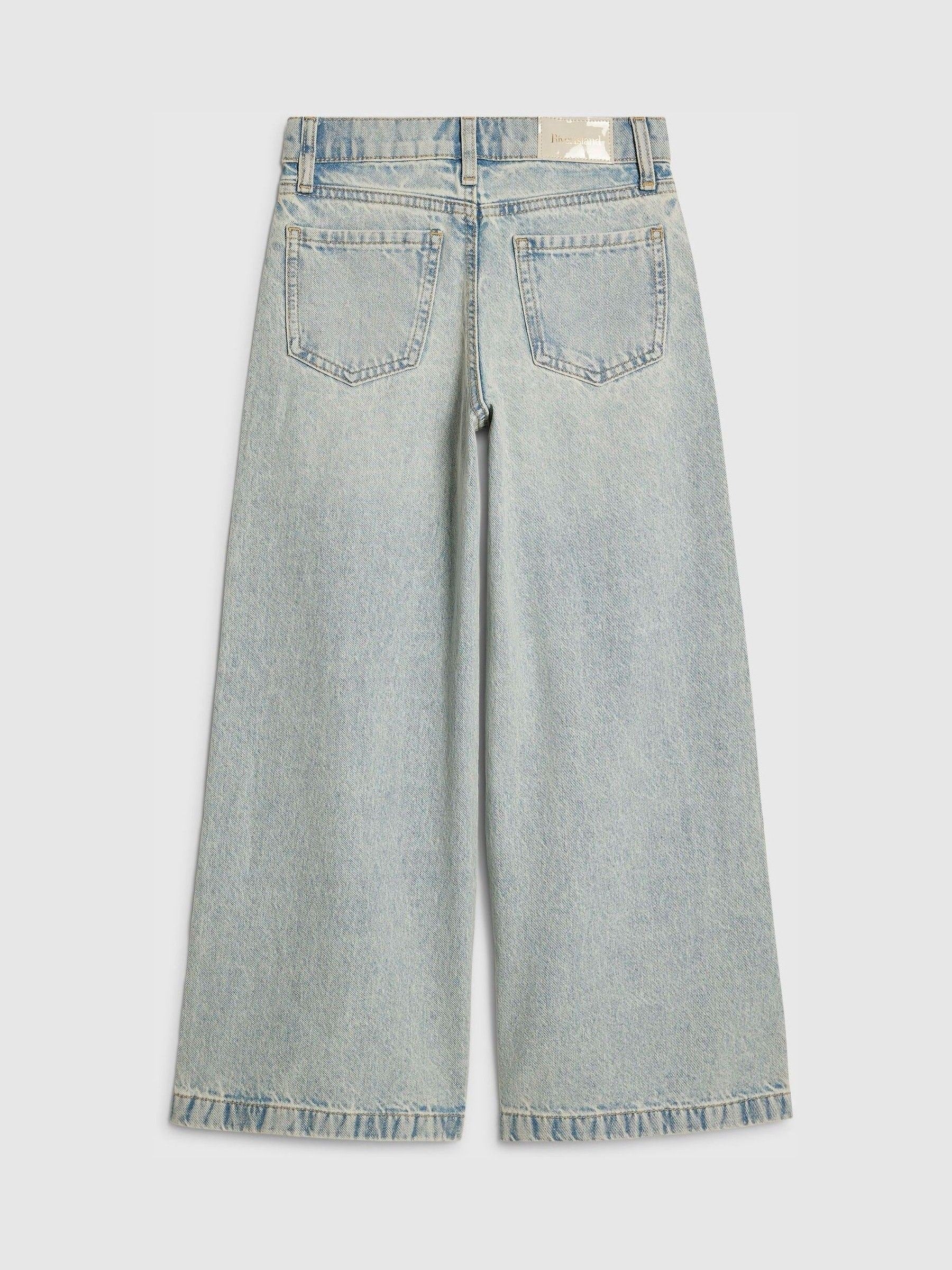 Dsiney Kidz - River Island Wash Blue Wide Fit Light Wash Jeans image 2