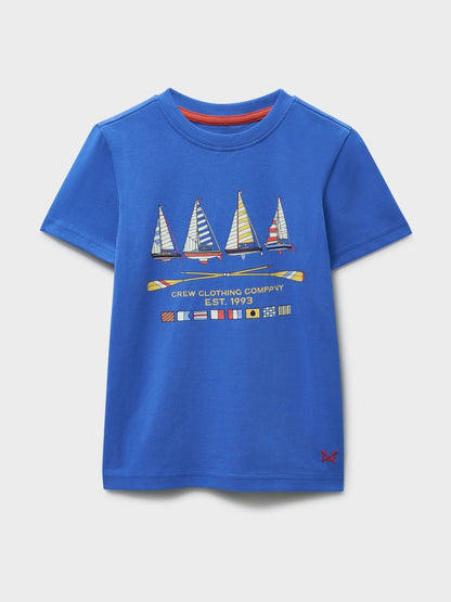 Dsiney Kidz - Crew Clothing Company Blue Crew Classic Graphic T-Shirt image 1