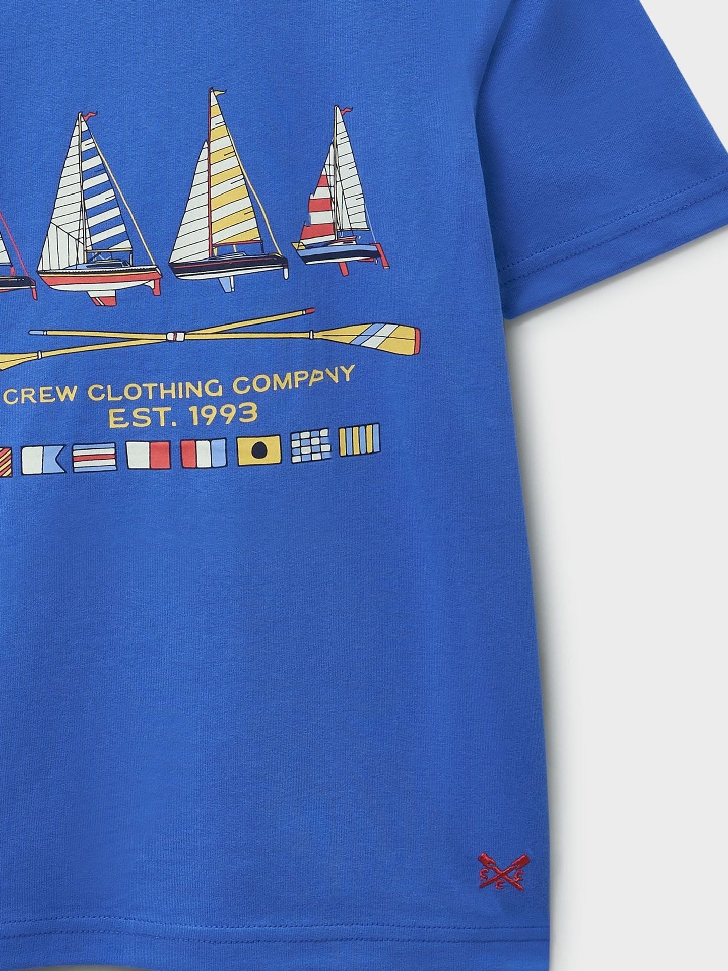 Dsiney Kidz - Crew Clothing Company Blue Crew Classic Graphic T-Shirt image 2