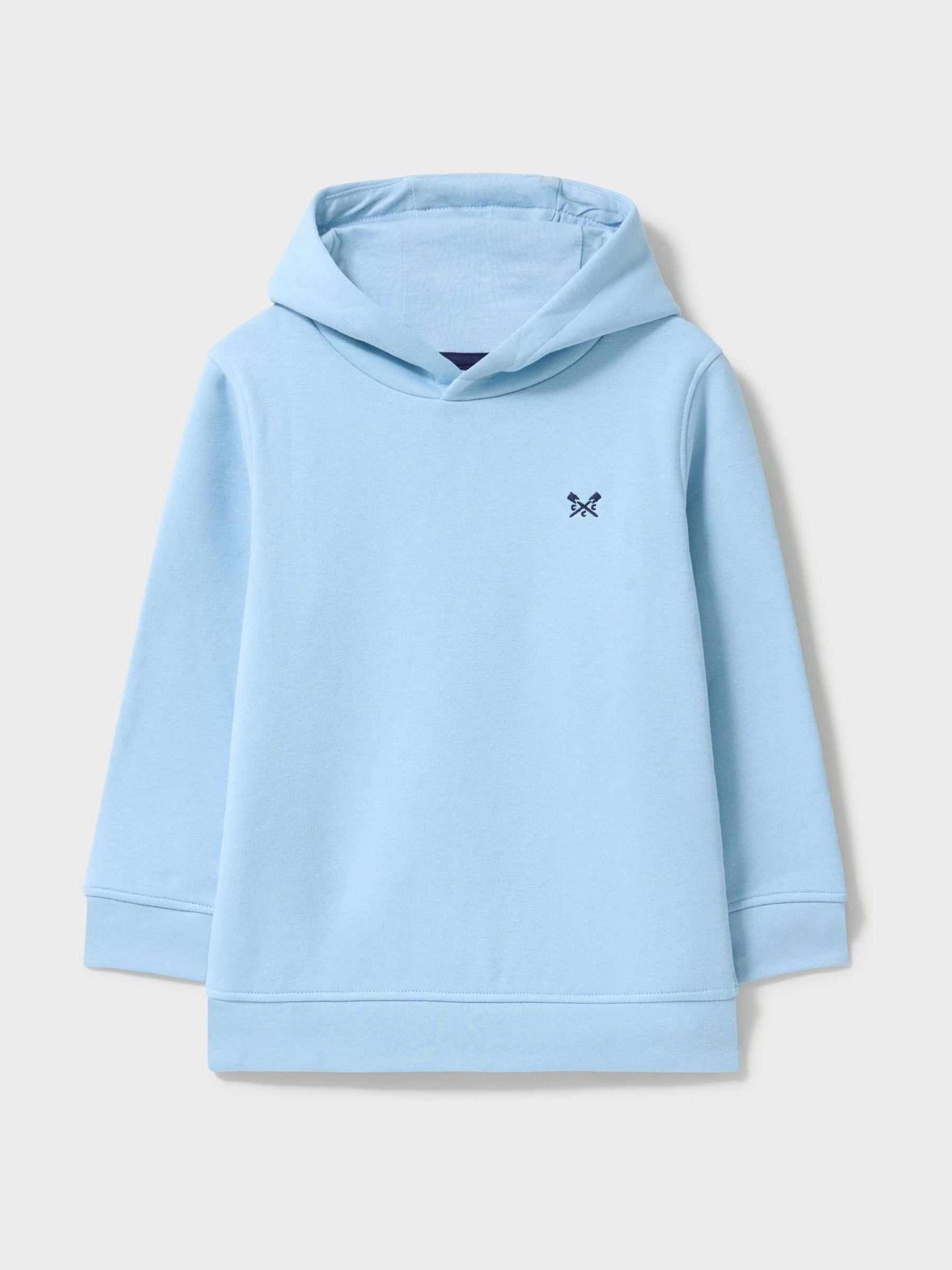 Dsiney Kidz - Crew Clothing Sky Blue Cotton Blend Crossed Oars Hoodie image 1