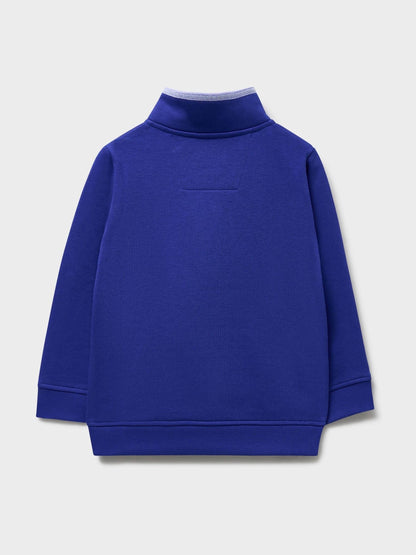 Dsiney Kidz - Crew Clothing Blue Half Zip Sweatshirt image 2