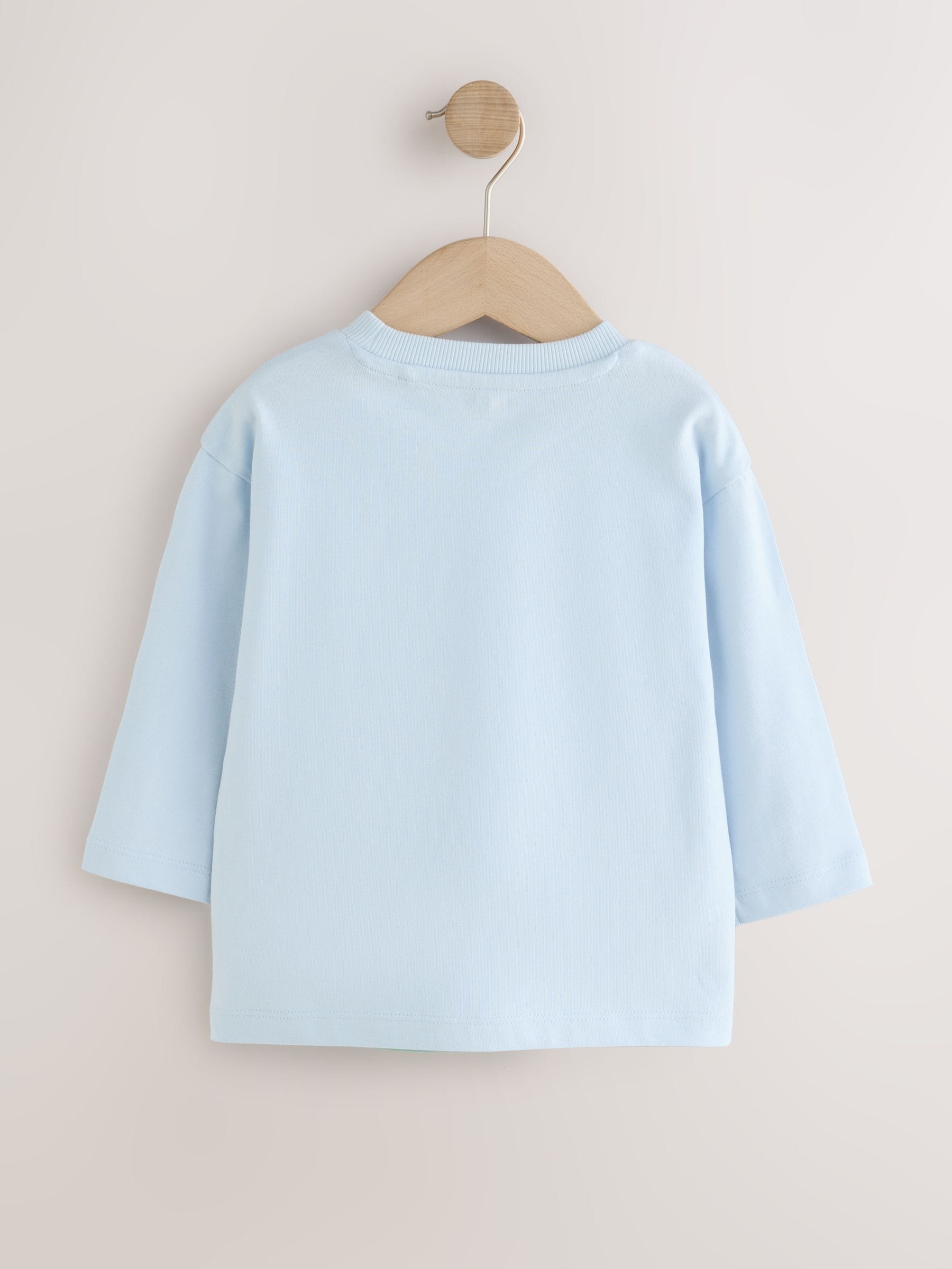 Dsiney Kidz - Blue Farm Scene Long Sleeve Appliqué T-Shirt (3mths-7yrs) image 2