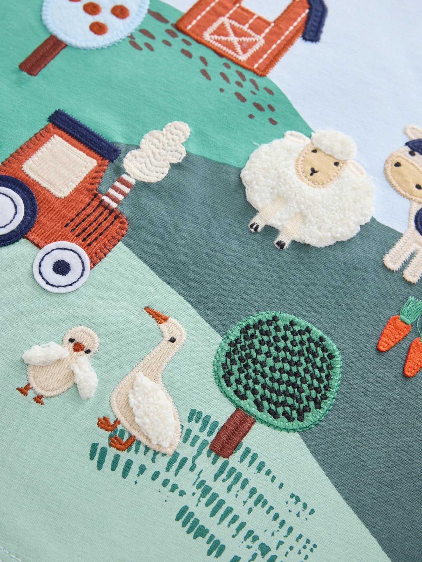 Dsiney Kidz - Blue Farm Scene Long Sleeve Appliqué T-Shirt (3mths-7yrs) image 3