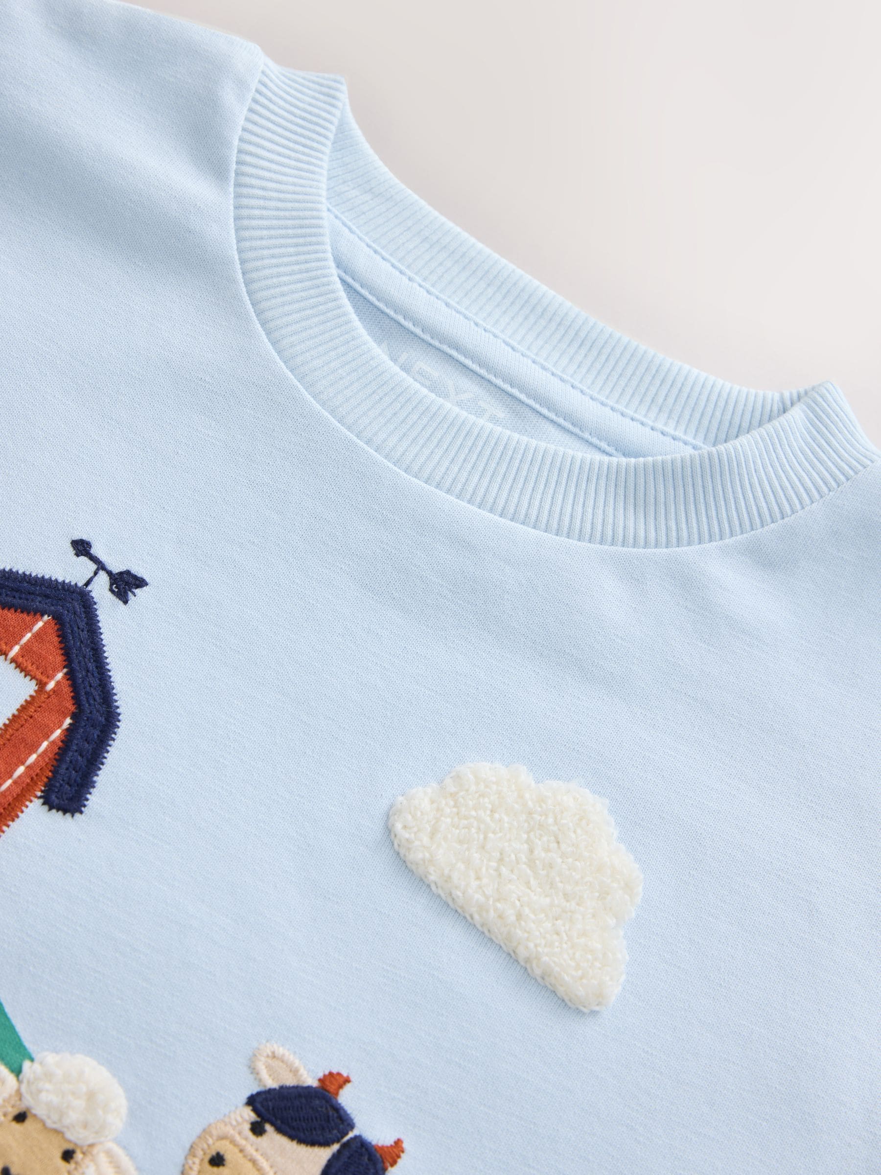 Dsiney Kidz - Blue Farm Scene Long Sleeve Appliqué T-Shirt (3mths-7yrs) image 4