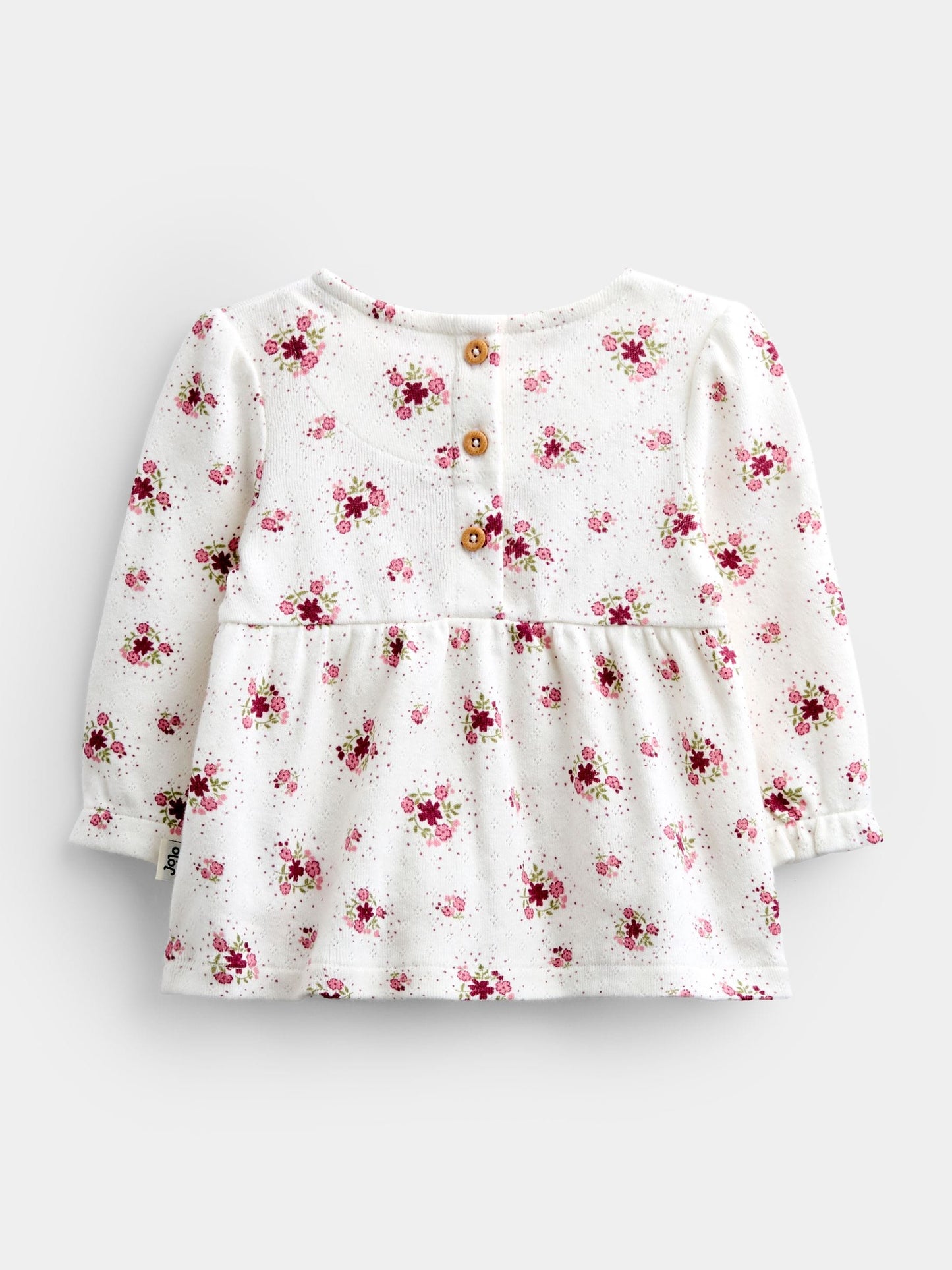 Dsiney Kidz - JoJo Maman Bébé Rose Pink Floral Blouse, Leggings & Gilet Baby Set image 3