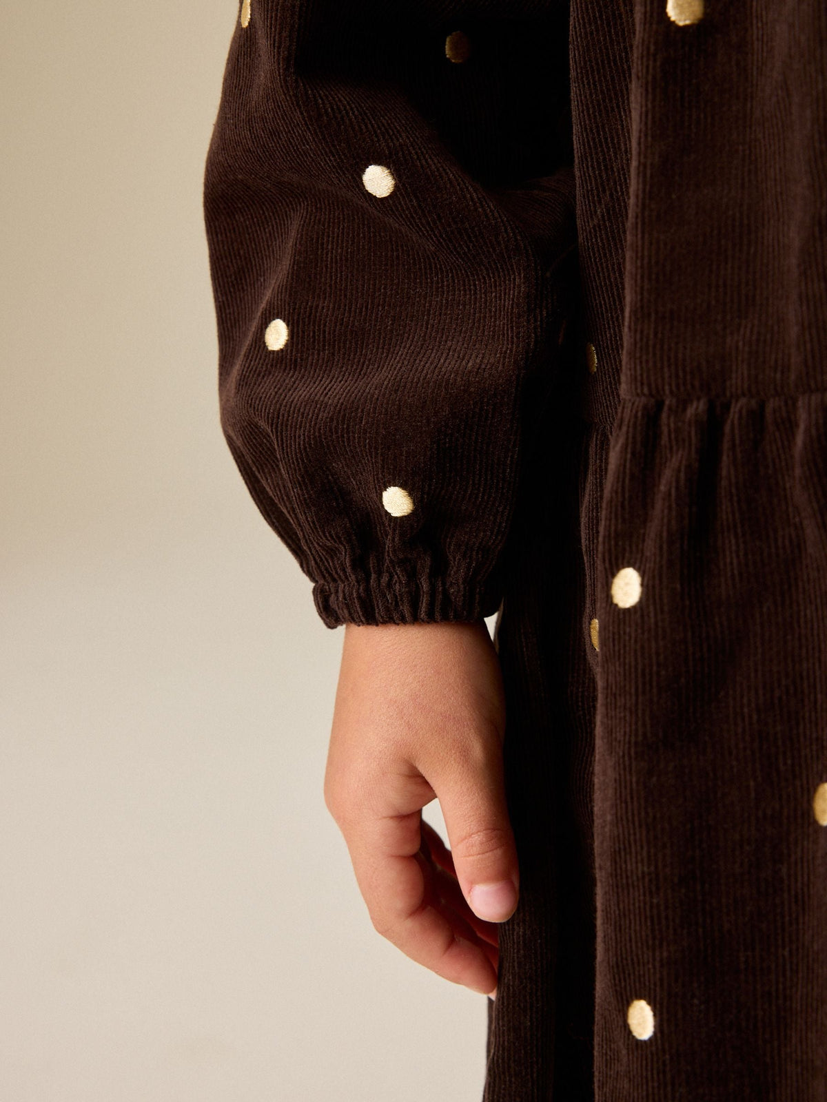 Dsiney Kidz - Brown Cord Spot Dress (3-16yrs) image 4