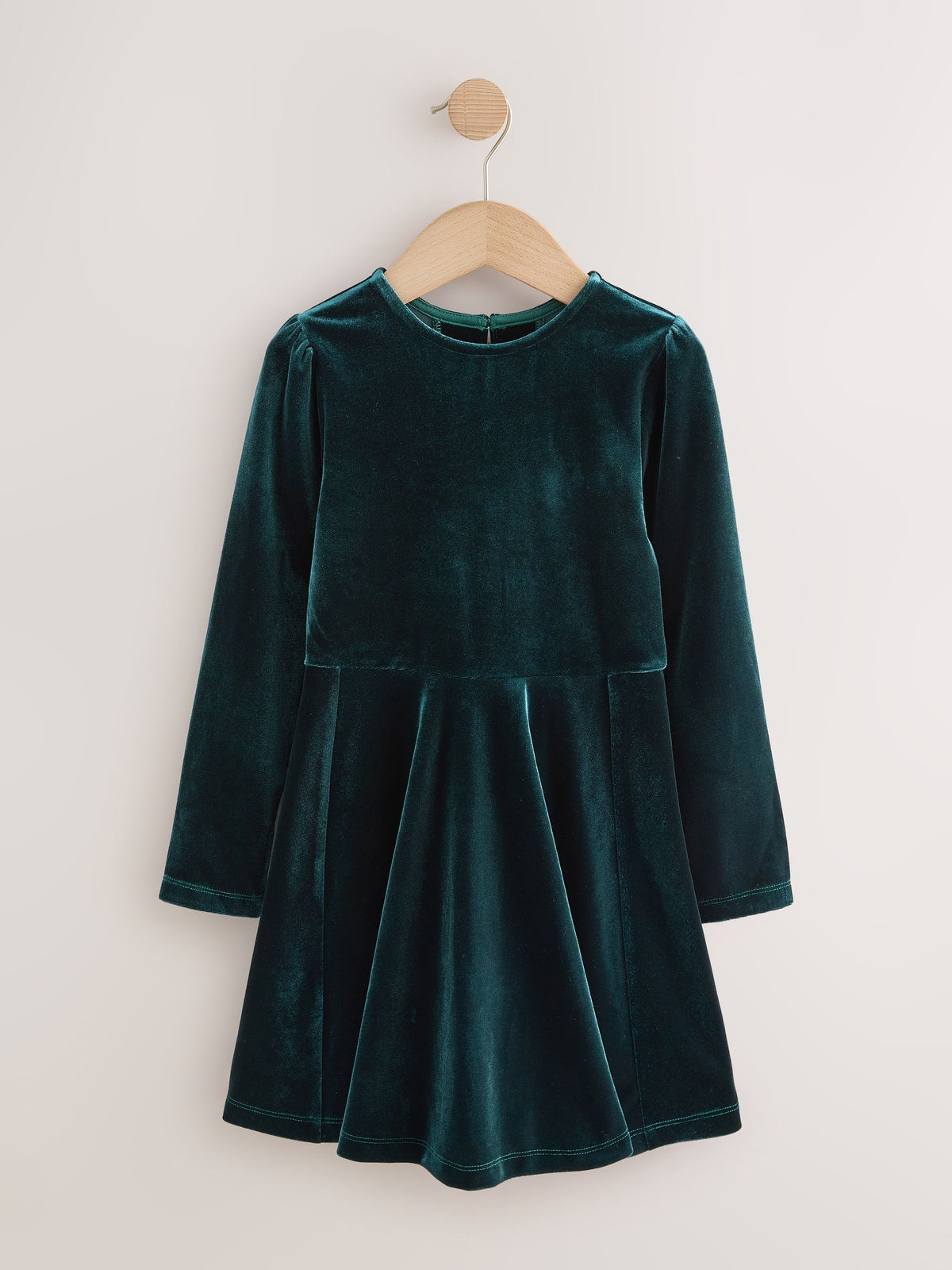 Dsiney Kidz - Green Velvet Skater Dress (3-16yrs) image 4