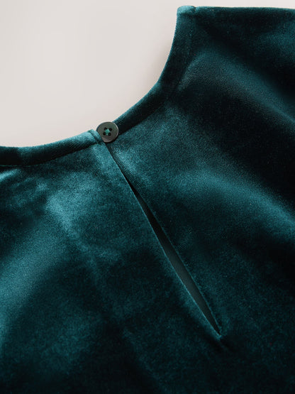 Dsiney Kidz - Green Velvet Skater Dress (3-16yrs) image 7