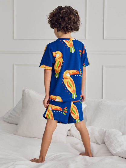 Chelsea Peers Blue Toucan Print Short Pyjamas Set - image 3
