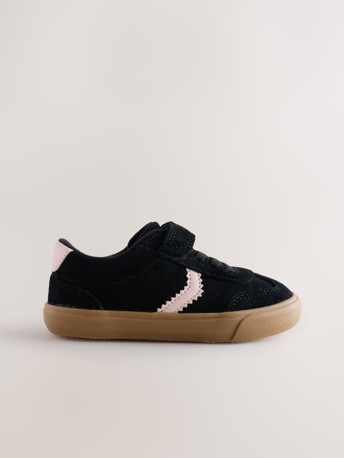 Dsiney Kidz - Black Wide Fit (G) Touch Fastening Elastic Lace Trainers image 2