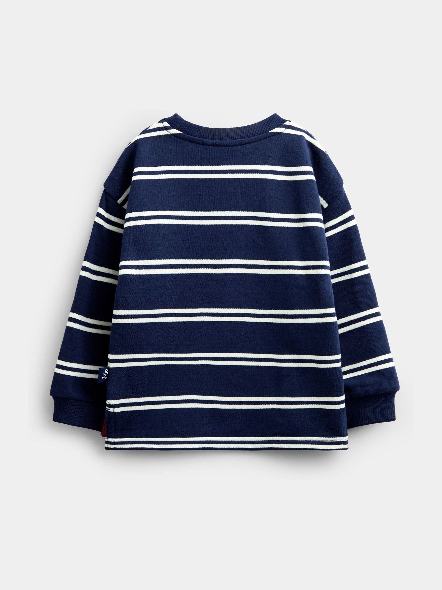Dsiney Kidz - JoJo Maman Bébé Navy Blue Skater Dog Appliqué Sweatshirt image 4