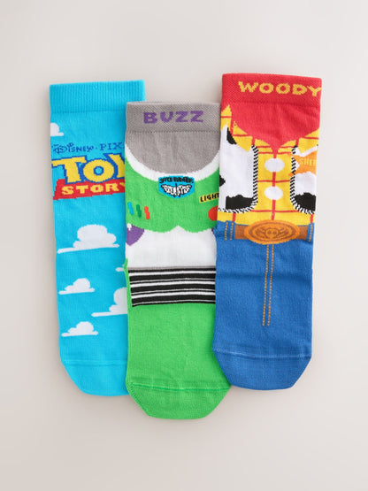 Toy Story Cotton Rich License Socks 3 Pack - image 1