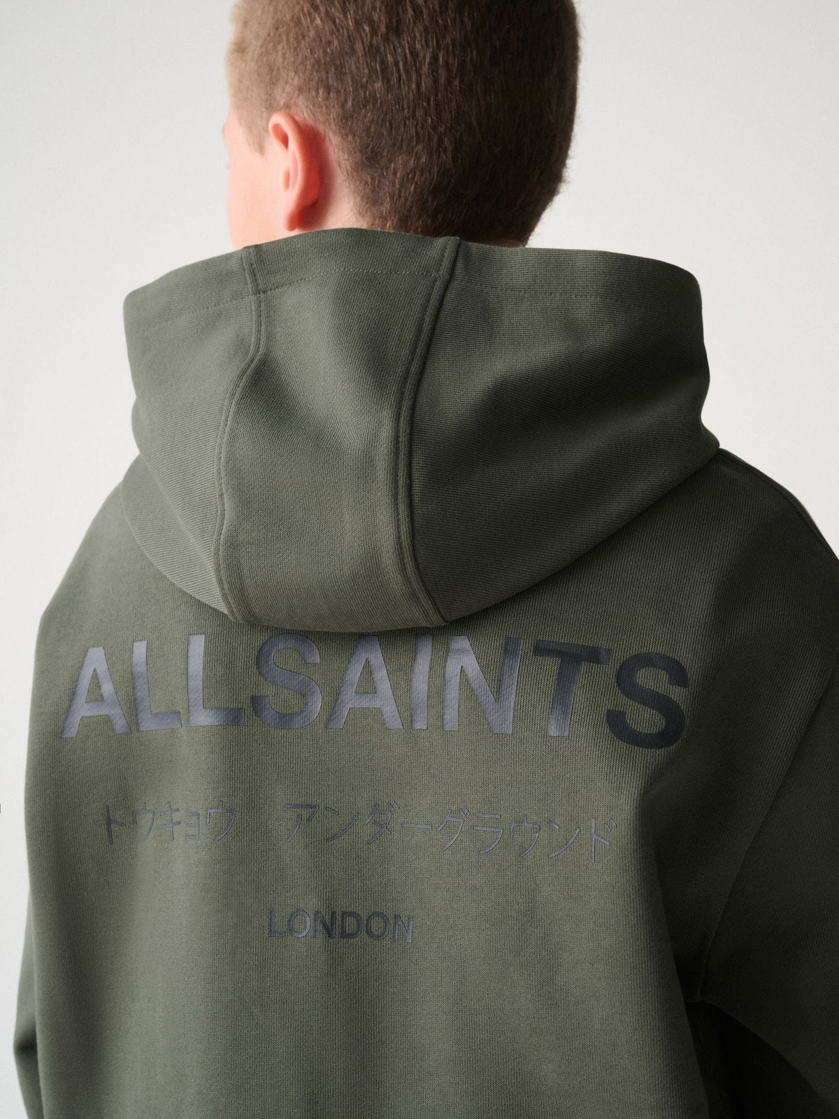 smALLSAINTS Dark Green Underground Oversized Pullover Hoodie - image 1