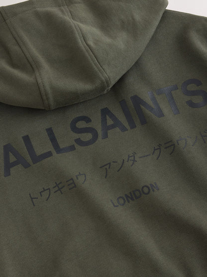 smALLSAINTS Dark Green Underground Oversized Pullover Hoodie - image 13