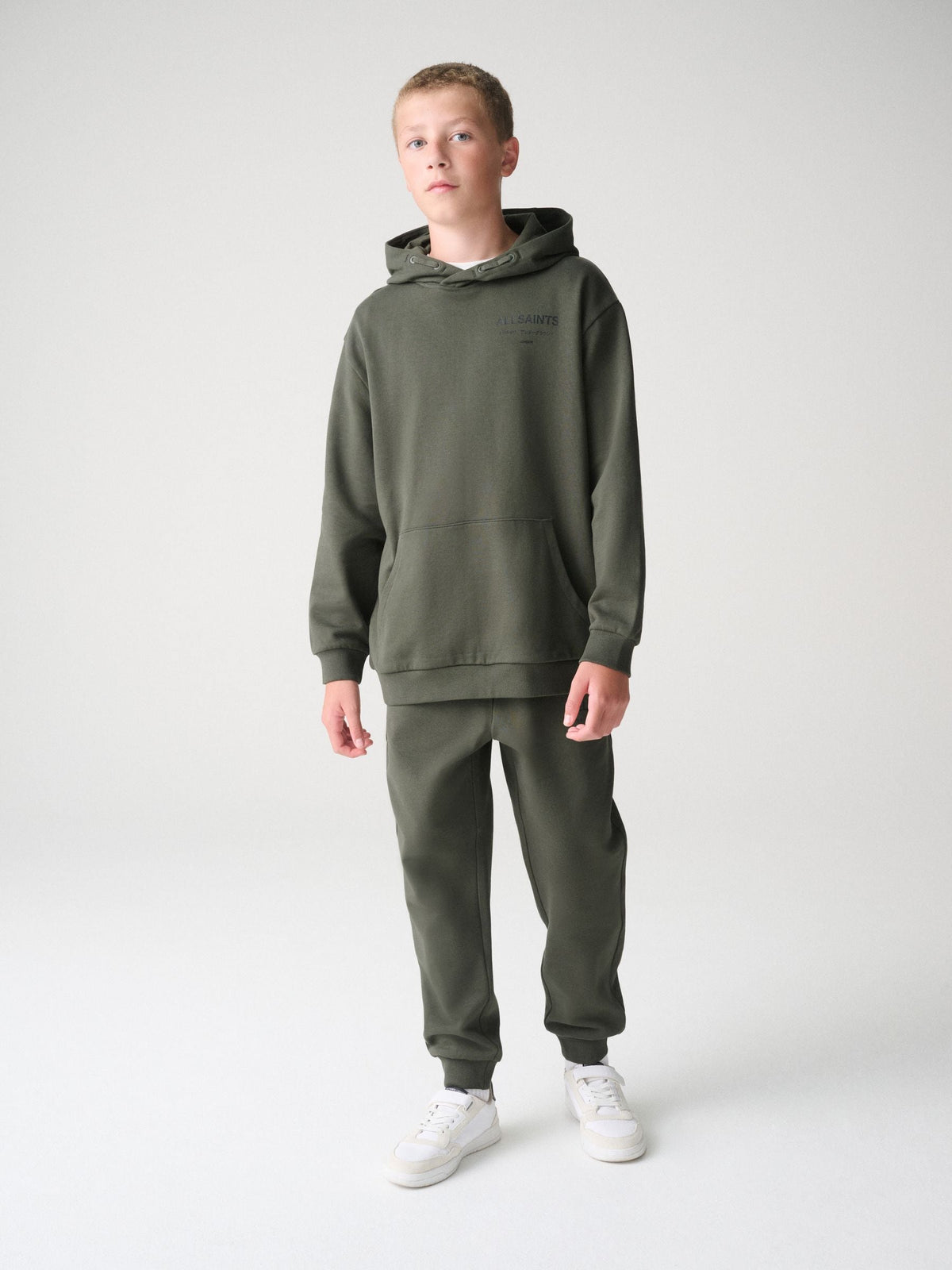 smALLSAINTS Dark Green Underground Oversized Pullover Hoodie - image 3