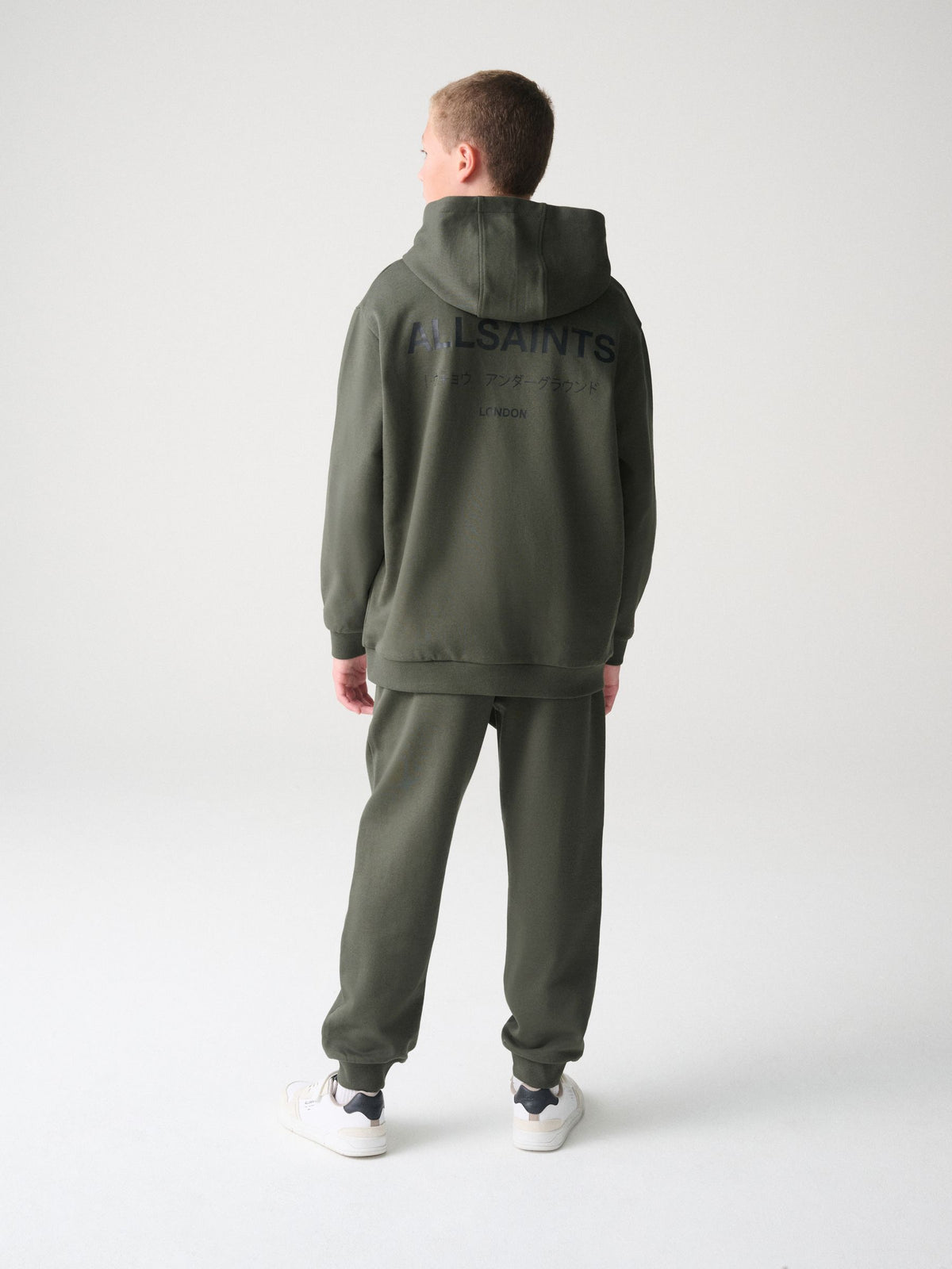 smALLSAINTS Dark Green Underground Oversized Pullover Hoodie - image 4