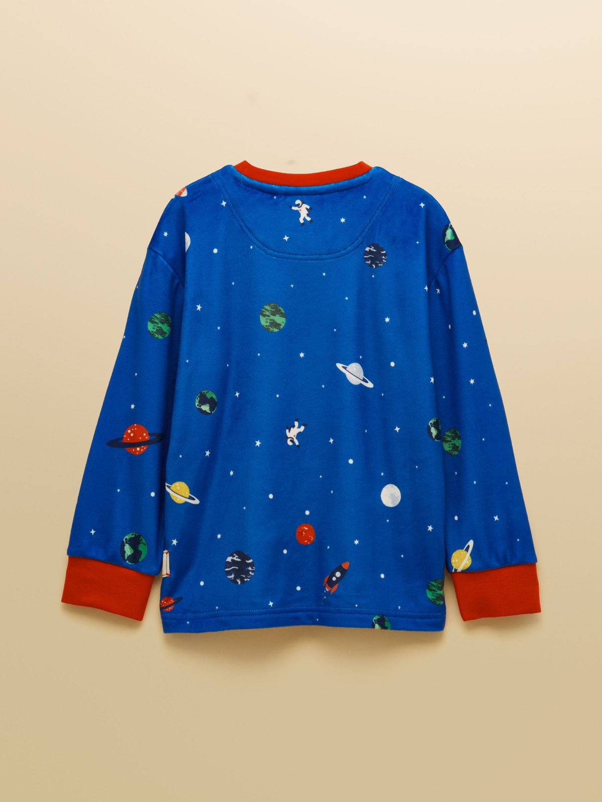 Joules Boys' Blue Space Long Sleeve Fleece Pyjamas - image 3