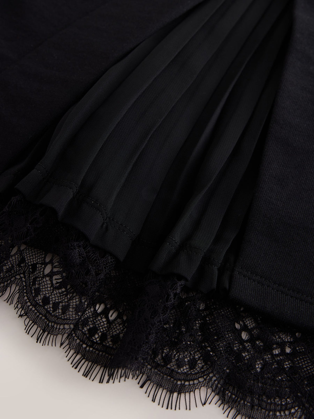 smALLSAINTS Black Script Lace Trim Hoodie - image 13