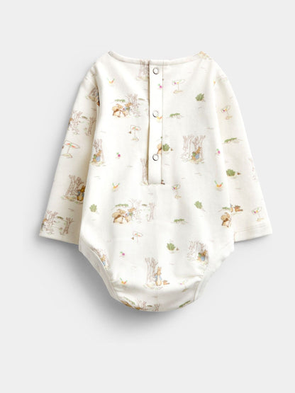 JoJo Maman Bébé Light Blue Peter Rabbit Quilted Dungaree & Bodysuit Set - image 5
