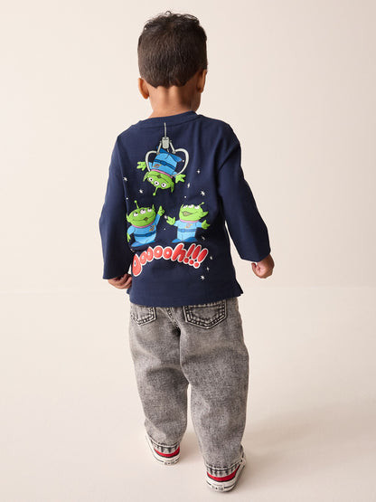 Navy Aliens Toy Story Long Sleeve T-Shirt (3mths-8yrs) - image 1