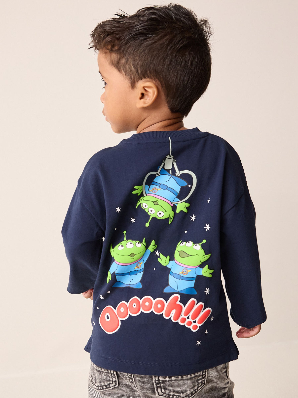 Navy Aliens Toy Story Long Sleeve T-Shirt (3mths-8yrs) - image 2