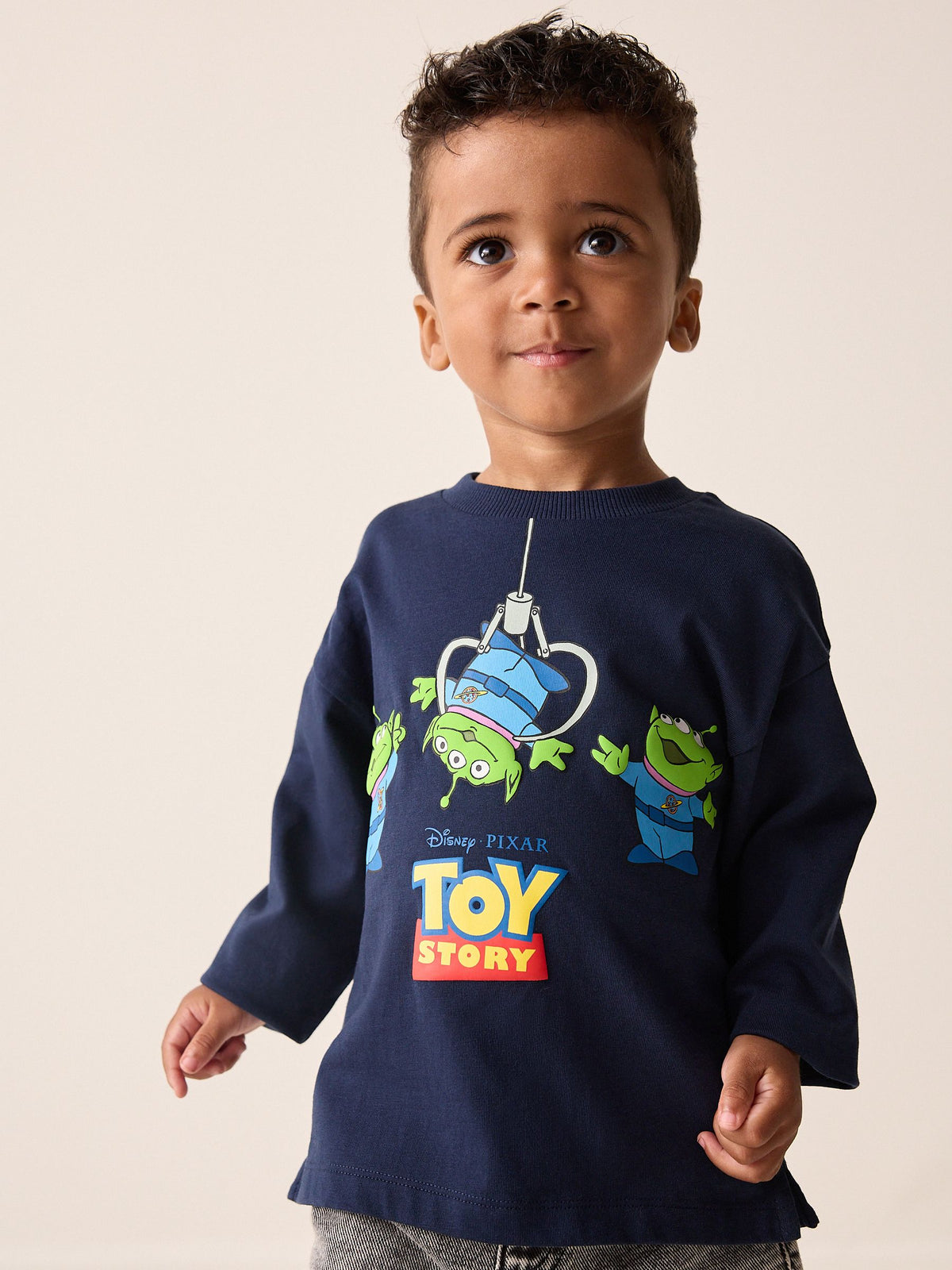 Navy Aliens Toy Story Long Sleeve T-Shirt (3mths-8yrs) - image 3