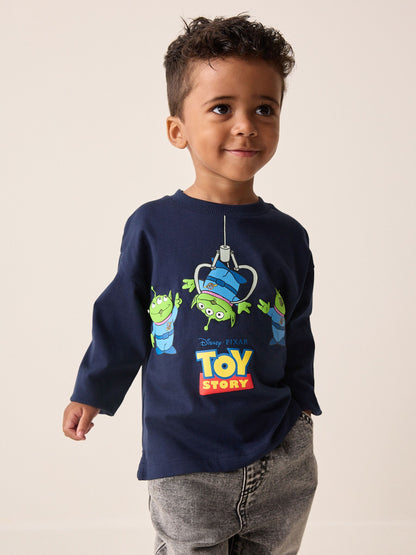 Navy Aliens Toy Story Long Sleeve T-Shirt (3mths-8yrs) - image 4