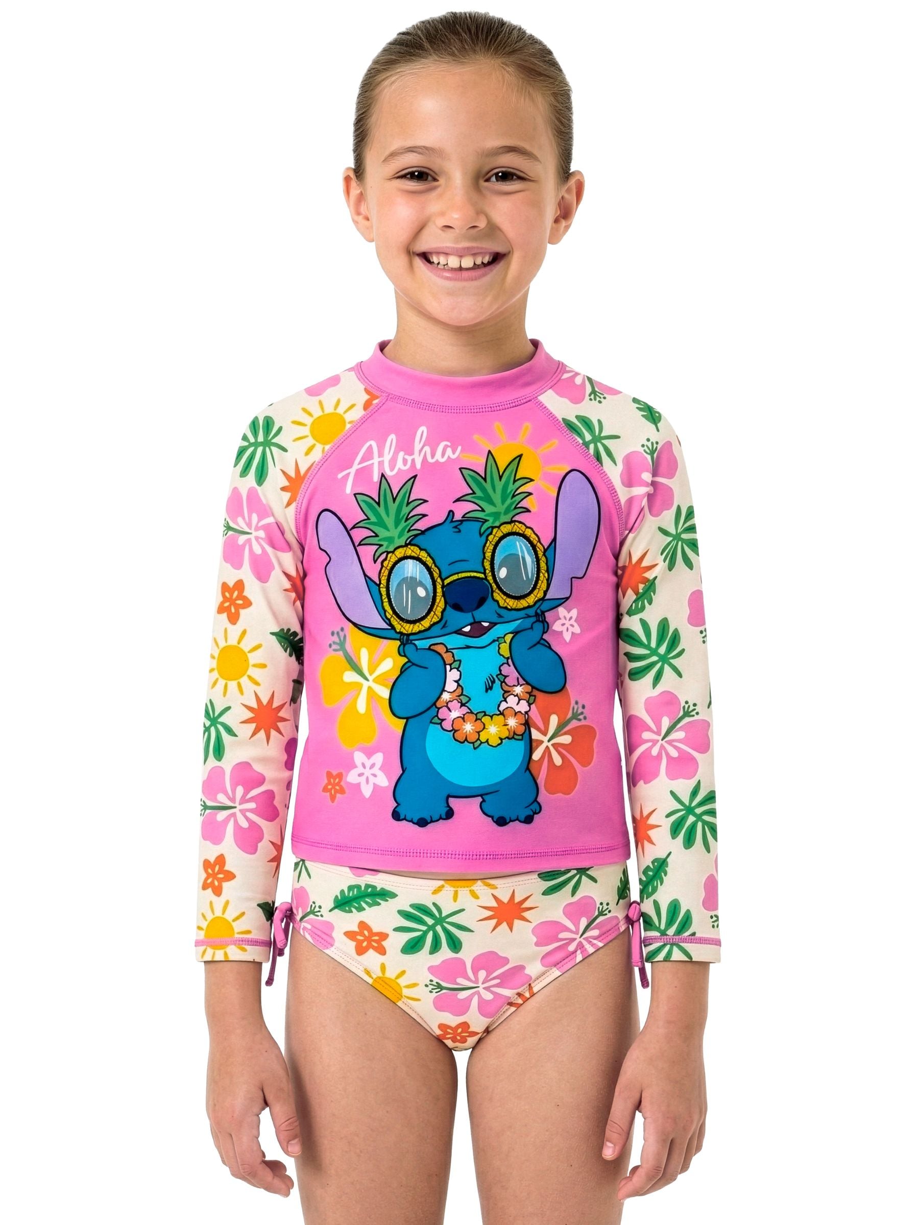 Character Pink Lilo & Stitch Two Piece Swimsuit Set image 7