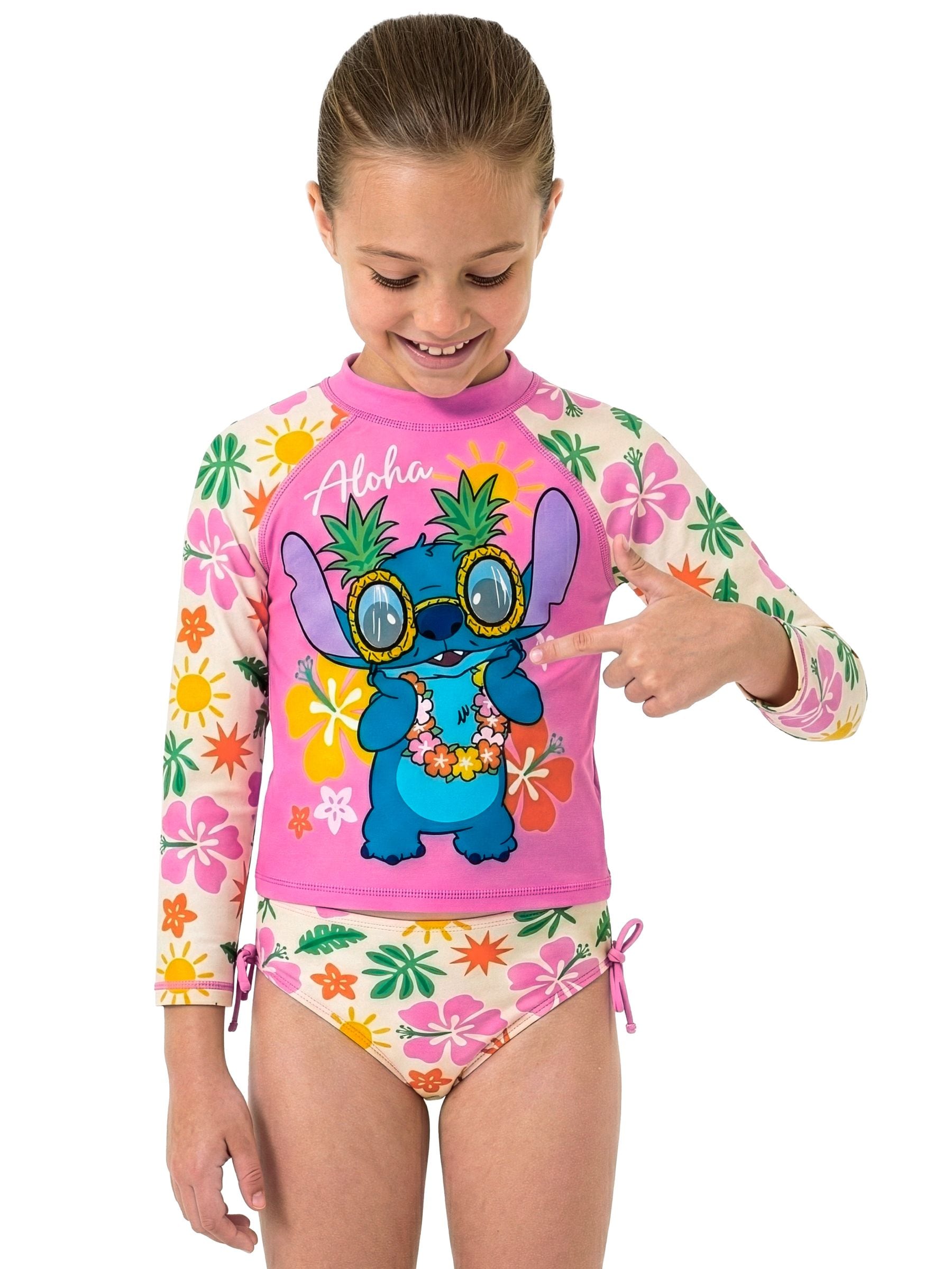 Character Pink Lilo & Stitch Two Piece Swimsuit Set image 8