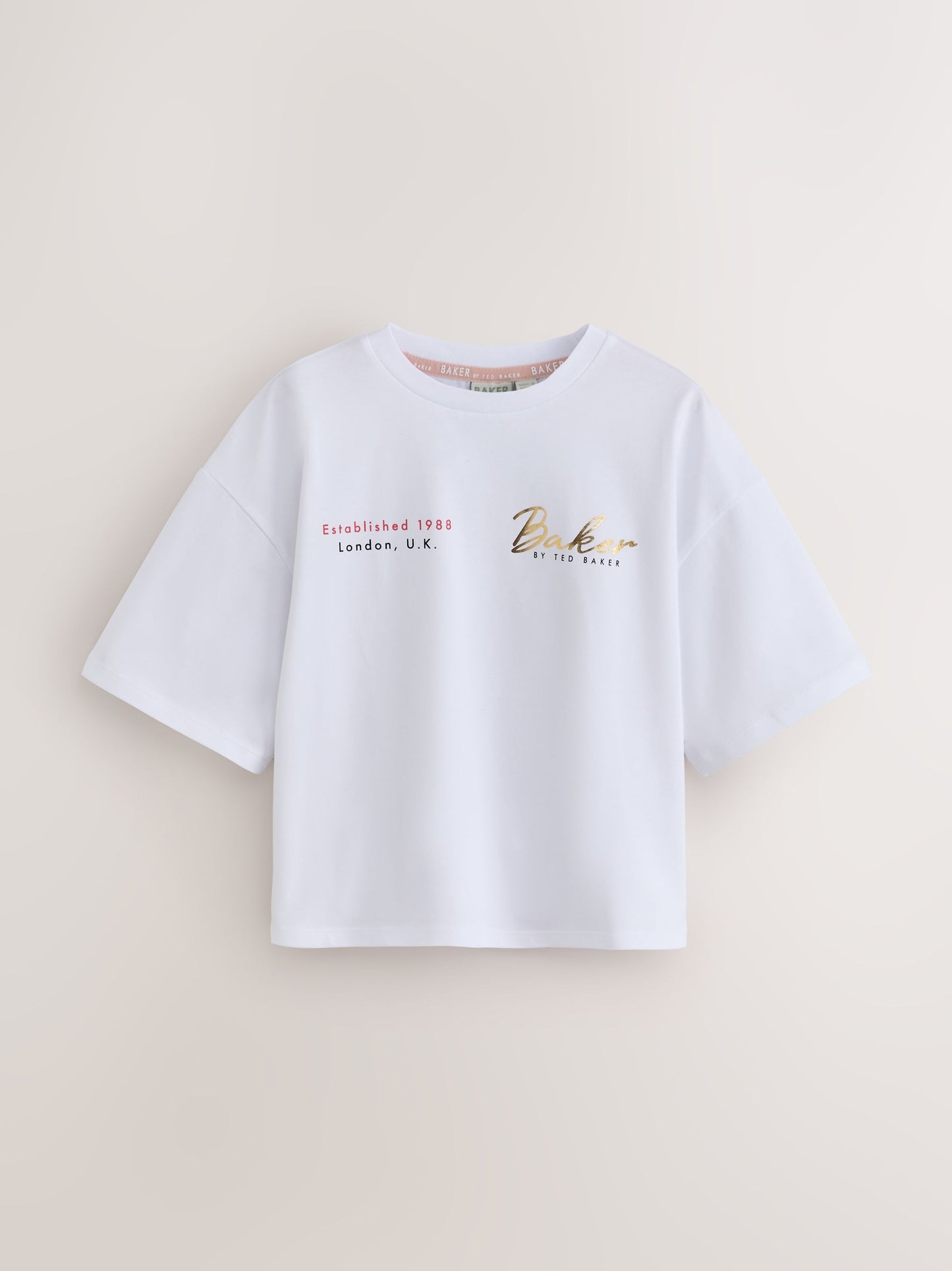 Dsiney Kidz - Baker by Ted Baker Burgundy Red 3 Pack Oversized Graphic T-Shirts image 3