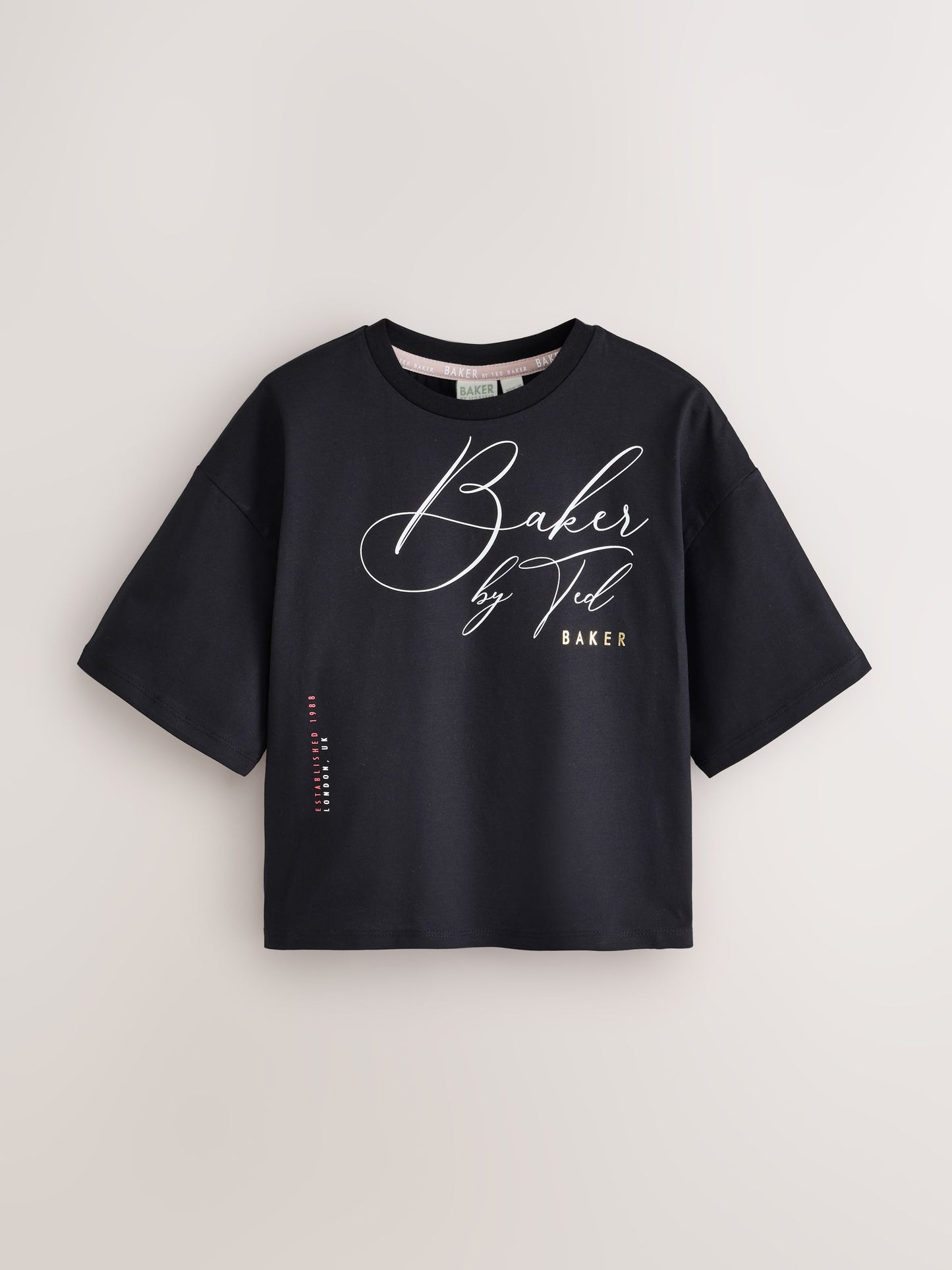 Dsiney Kidz - Baker by Ted Baker Burgundy Red 3 Pack Oversized Graphic T-Shirts image 5