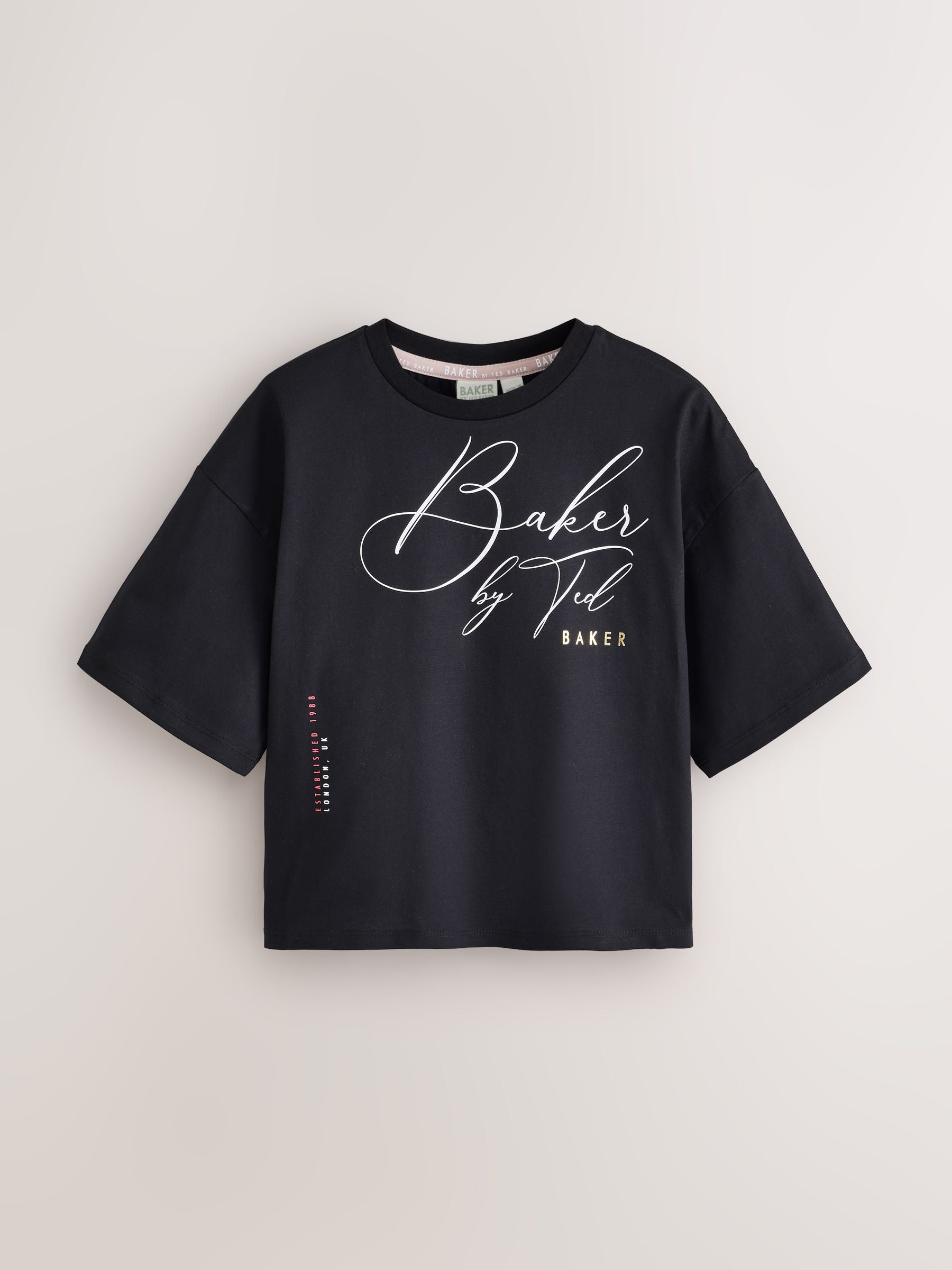 Dsiney Kidz - Baker by Ted Baker Burgundy Red 3 Pack Oversized Graphic T-Shirts image 5