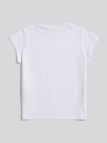 Dsiney Kidz - U.S. Polo Assn. White Script Logo Cap Sleeve T-Shirt image 6