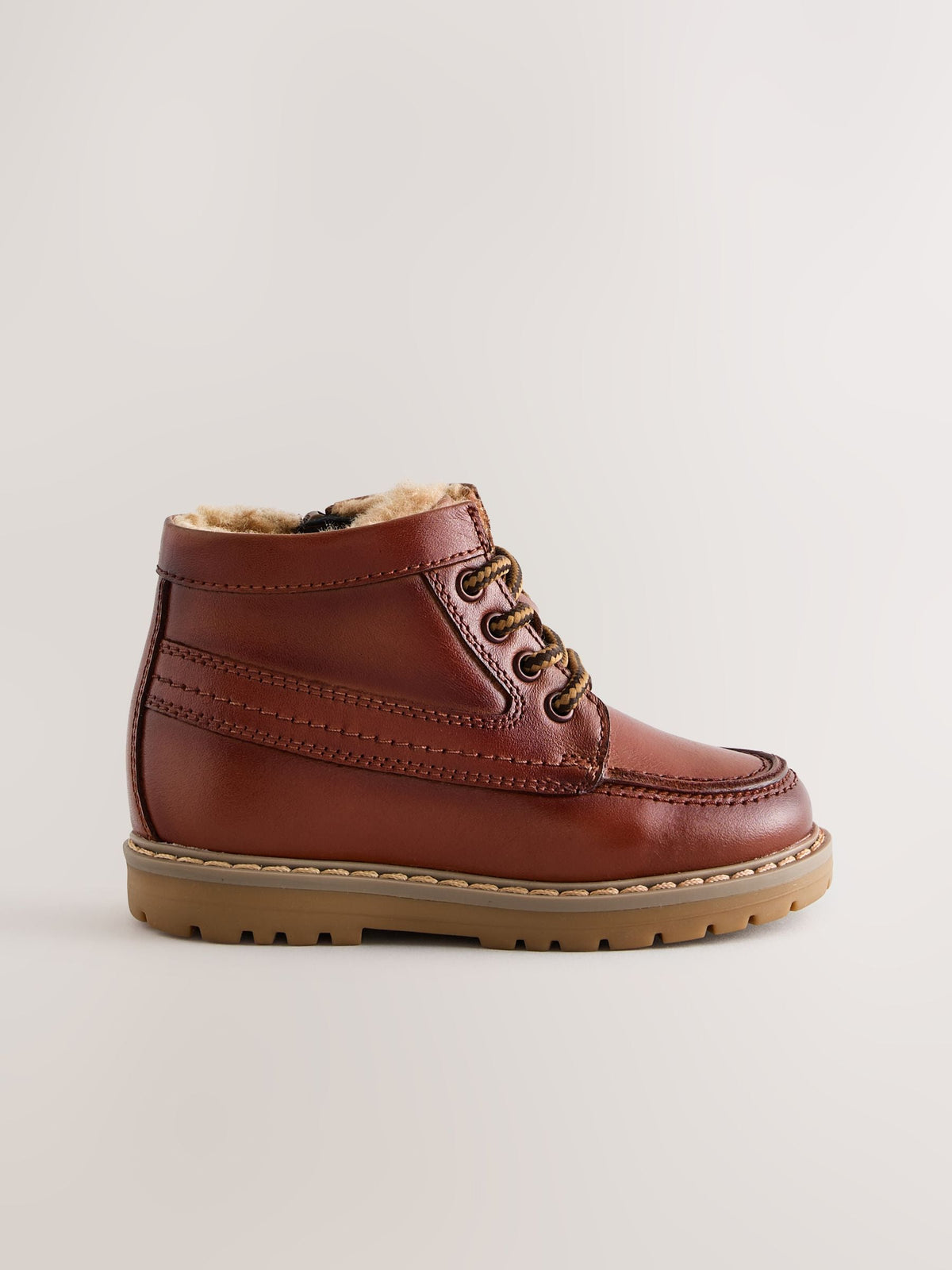 Dsiney Kidz - Tan Brown Apron Lace Up Boots image 2