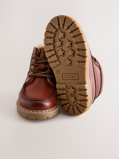 Dsiney Kidz - Tan Brown Apron Lace Up Boots image 4