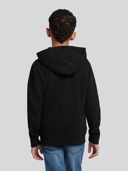 Dsiney Kidz - Lee Black Boys Badge Zip Through Hoodie image 2