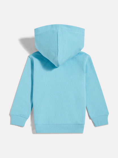 Dsiney Kidz - New Balance Coral Blue Stacked Logo French Terry Hoodie image 2