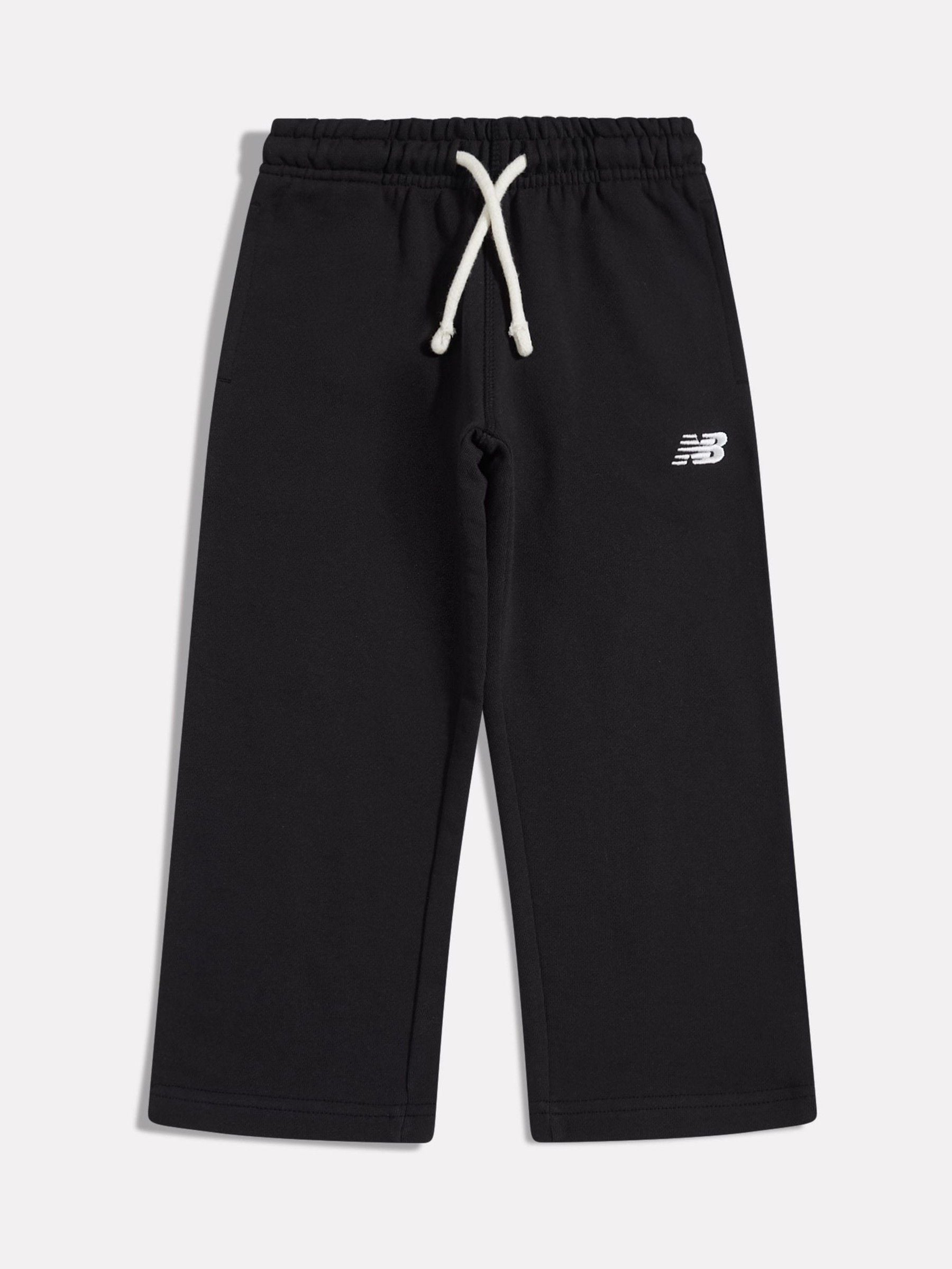 New Balance Black Small Logo Straight Leg Joggers image 1