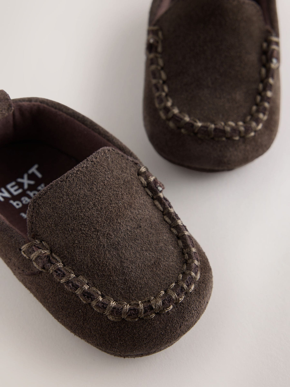 Dsiney Kidz - Chocolate Brown Suede Shoes (0-2mths) image 3